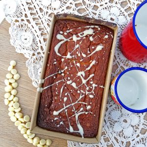 Brownie chocolate blanco